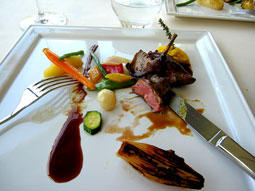 Lunch at Le Chateau du Mont Joly - April 2010.